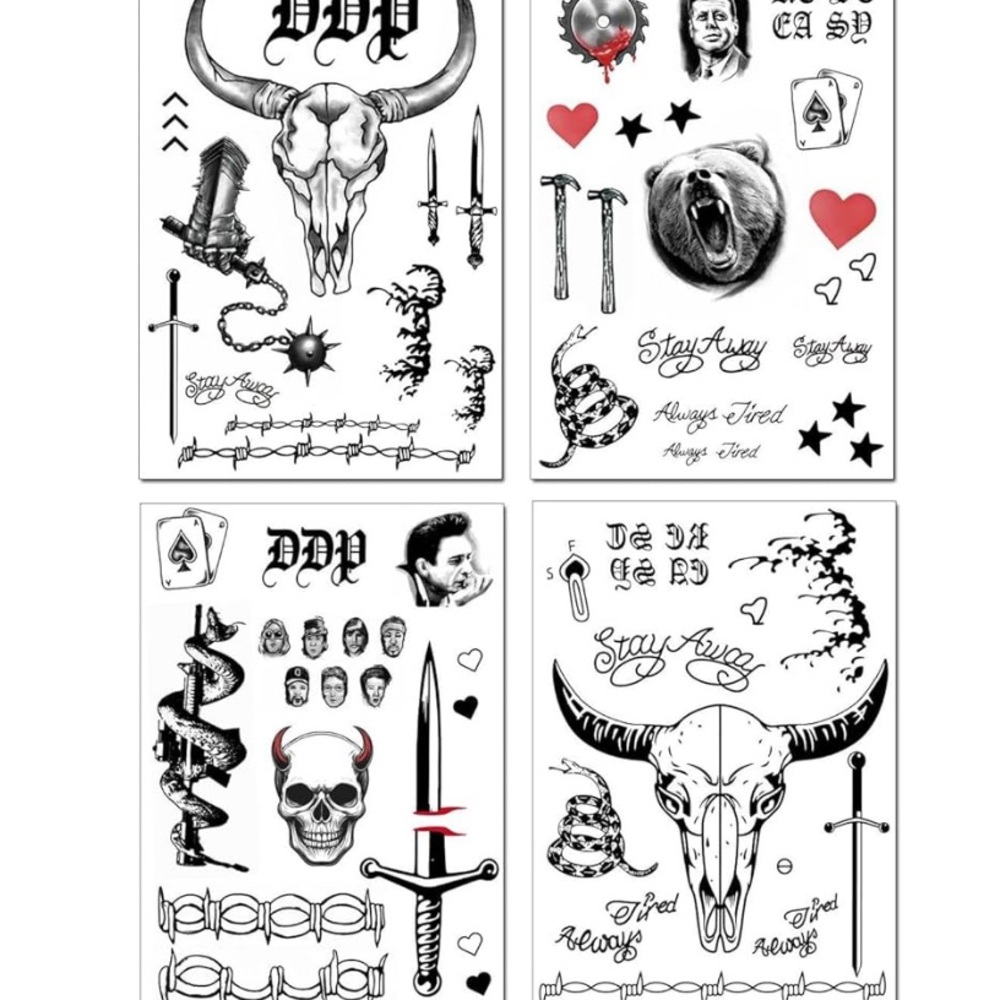 Temperary Post Malone Tattoos